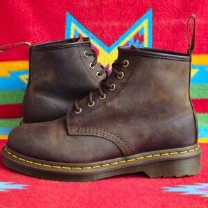 Dr. Doc Martens 101 Original Boots unisex W 8/M 7 Lace Up Subculture Brown